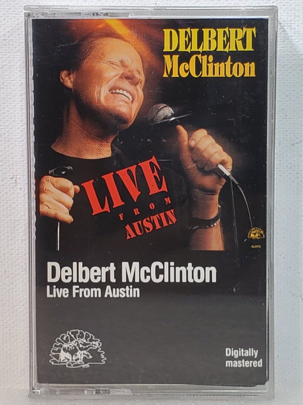 VINTAGE DELBERT McCLINTON...LIVE FROM AUSTIN...CASSETTE TAPE...1989